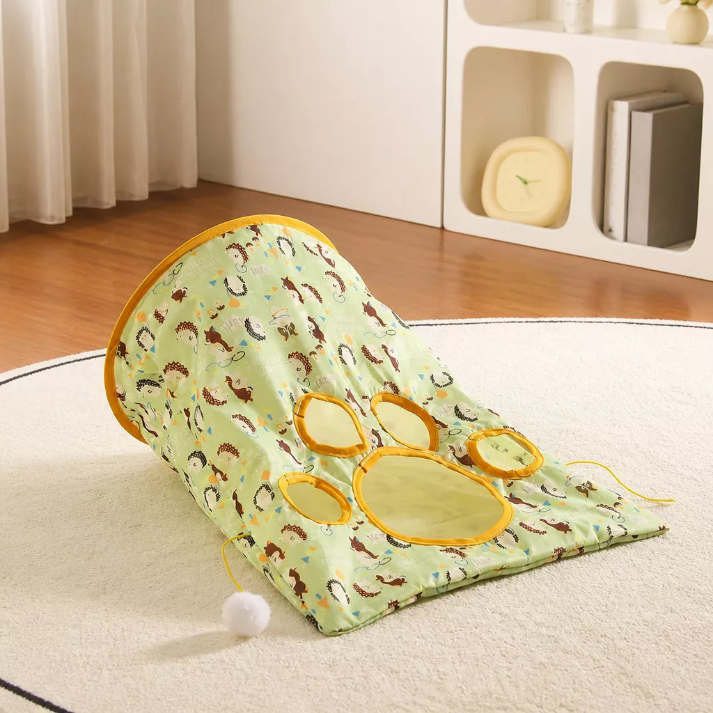 Foldable Oxford Cloth Cat Tunnel Toy with Crinkle Sound