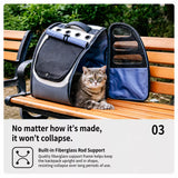 Large Pet Carrier Backpack for Cats and Dogs