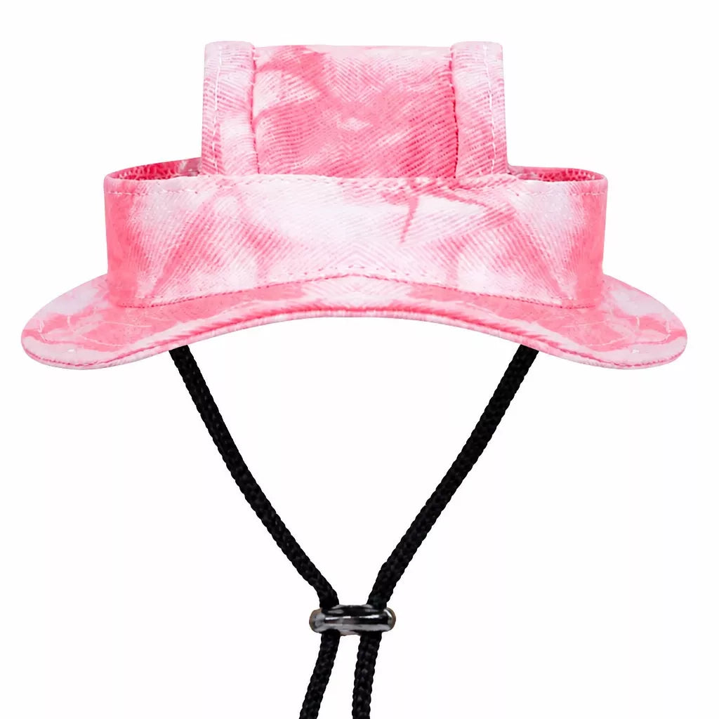 Adjustable Cotton Pet Bucket Hat with Ear Openings