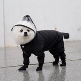 Four-Leg Waterproof Raincoat for Small Dogs