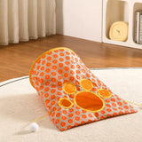 Foldable Oxford Cloth Cat Tunnel Toy with Crinkle Sound