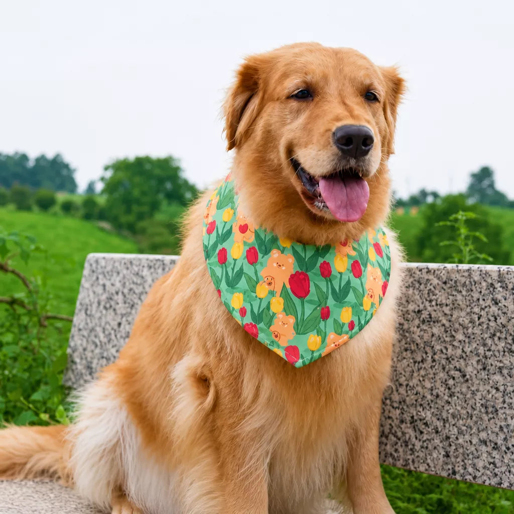 Adjustable Pet Bandana Bib for Dogs and Cats