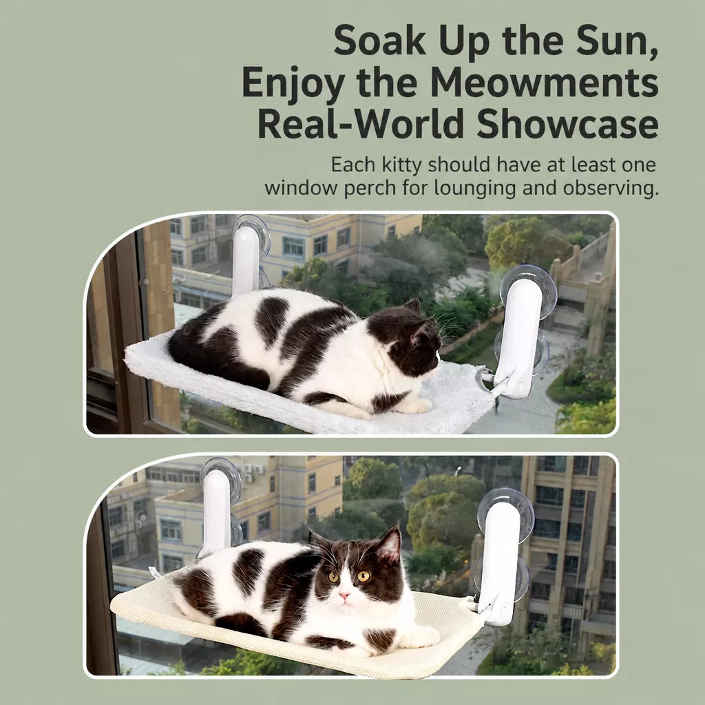 Cat Window Hammock with Suction Cup Mount