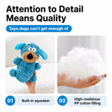 Squeaky Mop Dog Toy for Small and Medium Dogs