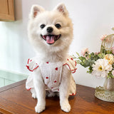 Lightweight Cotton Pet Dress for Small Dogs and Cats