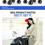 Foldable Pet Stroller with Removable Carrier and Tray