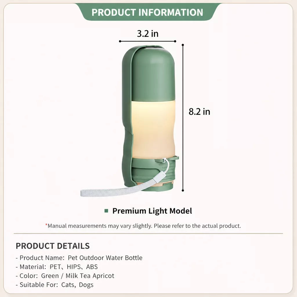 Portable Foldable Pet Water Bottle for Dogs & Cats