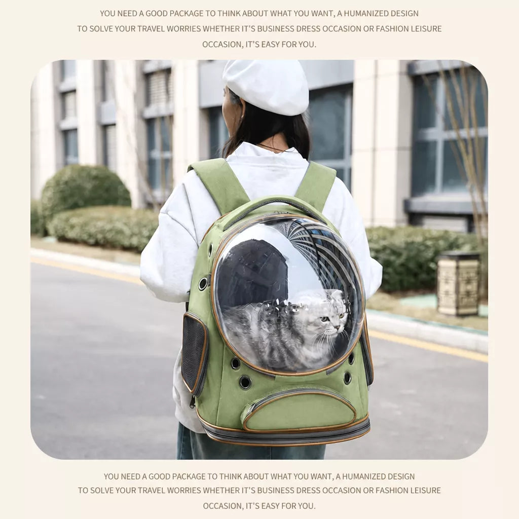 Pet Carrier Backpack with Panoramic Window