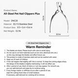 Stainless Steel Nail Clippers for Cats and Medium to Large Dogs