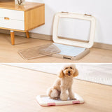 Flat Plastic Dog Potty Tray with Mesh Grate