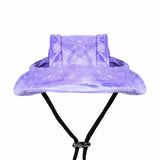 Adjustable Cotton Pet Bucket Hat with Ear Openings
