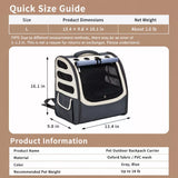 Large Pet Carrier Backpack for Cats and Dogs