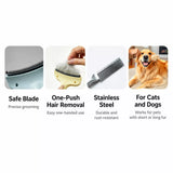 Pet Undercoat Rake and Dematting Comb for Dogs and Cats