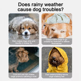 Hooded Reflective Dog Raincoat