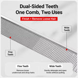 Fine-Tooth Pet Grooming Comb for Long-Haired Cats and Dogs