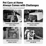 Pet Carrier Backpack for Cats and Dogs, Front or Back Carry