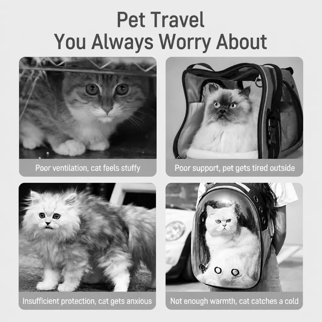 Nylon Pet Carrier Bag with Breathable Mesh for Cats & Dogs