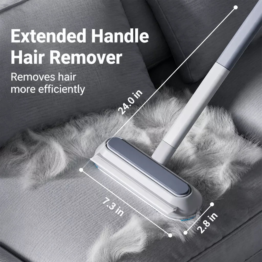 Long-Handle Pet Hair Removal Brush for Sofas and Bedding