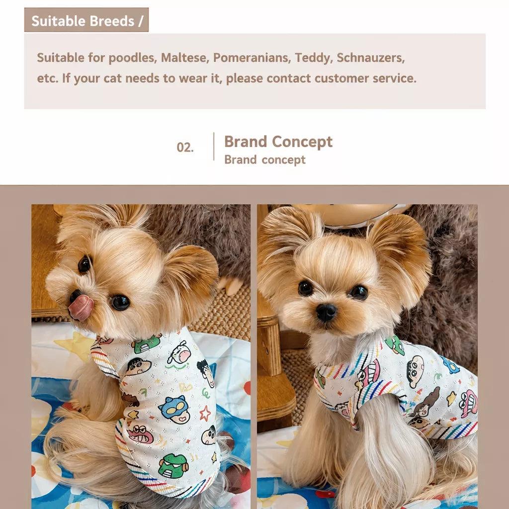 Cotton Pet Vest for Small Dogs