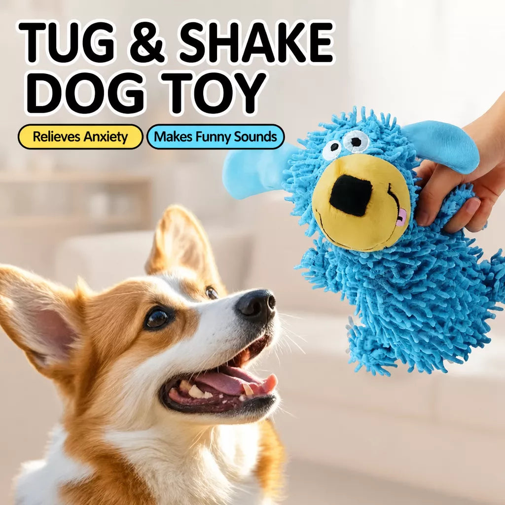 Squeaky Mop Dog Toy for Small and Medium Dogs