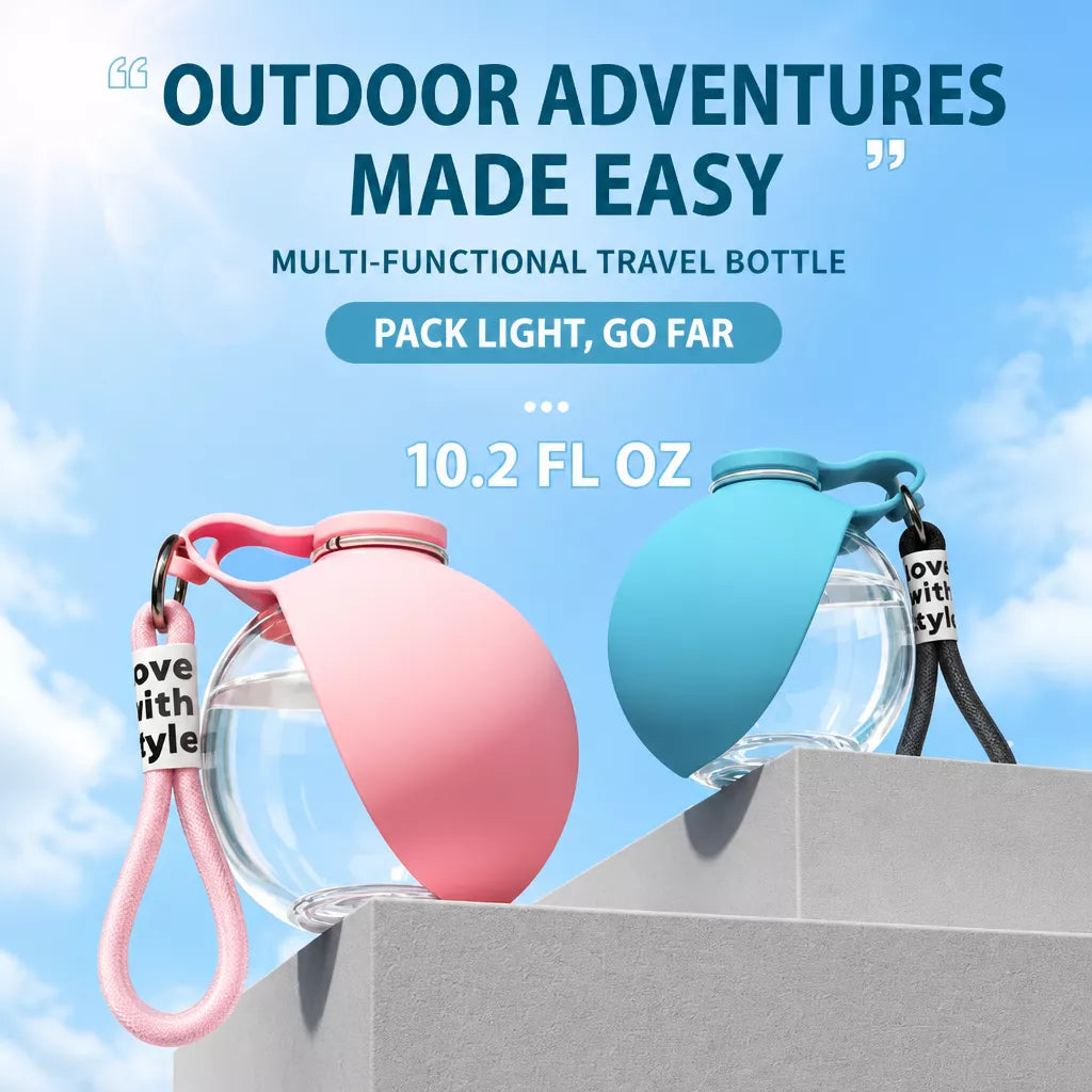 Portable Dog & Cat Water Bottle with Drinking Cup