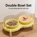 Elevated Ceramic Pet Bowl Stand for Cats and Dogs