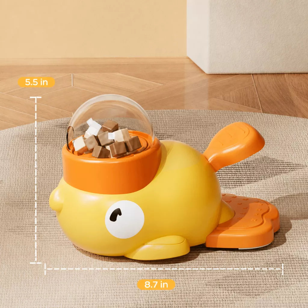 Duck-Shaped Interactive Treat Dispenser for Cats & Dogs