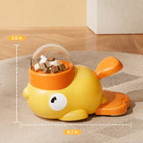 Duck-Shaped Interactive Treat Dispenser for Cats & Dogs