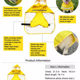 Dog Raincoat Cape for Small to Medium Dogs