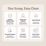 Cat Litter Sifting Screen and Scoop