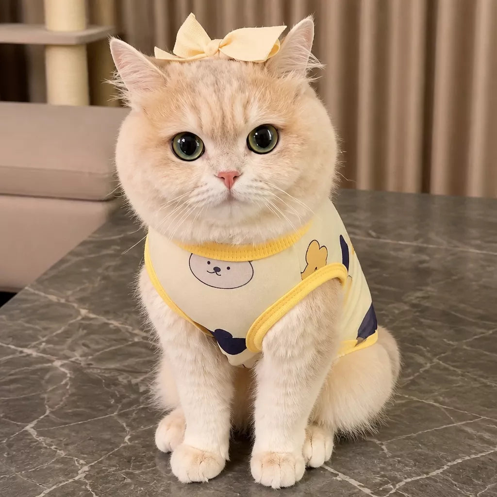 Lightweight Mesh Pet Vest for Cats and Small Dogs