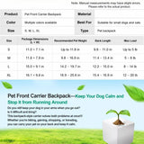 Mesh Pet Carrier Backpack for Cats and Small Dogs