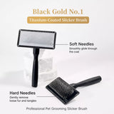 Pet Grooming Pin Brush for Long-Haired Cats and Dogs