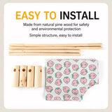 Wood-Frame Cot-Style Pet Bed with Polyester Cover