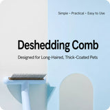 Long- and Short-Tooth Pet Rake Comb for Dogs and Cats