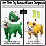 Four-Leg Waterproof Raincoat for Small Dogs
