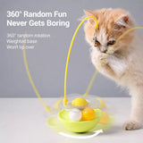 Wobble Cat Toy with Feather Accessory