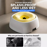 Floating Plastic Water Bowl for Dogs and Cats