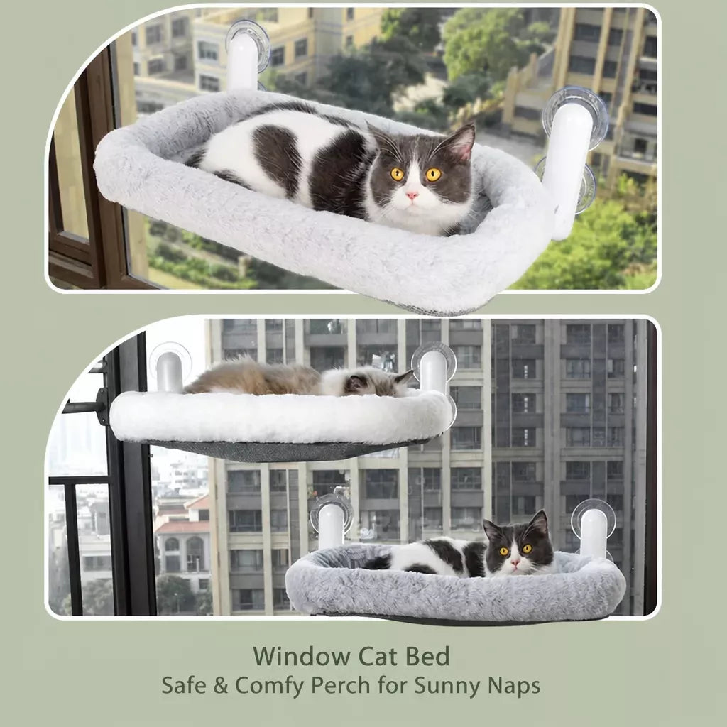 Cat Window Hammock with Suction Cup Mount