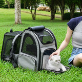 Large Breathable Pet Carrier Backpack for Dogs and Cats
