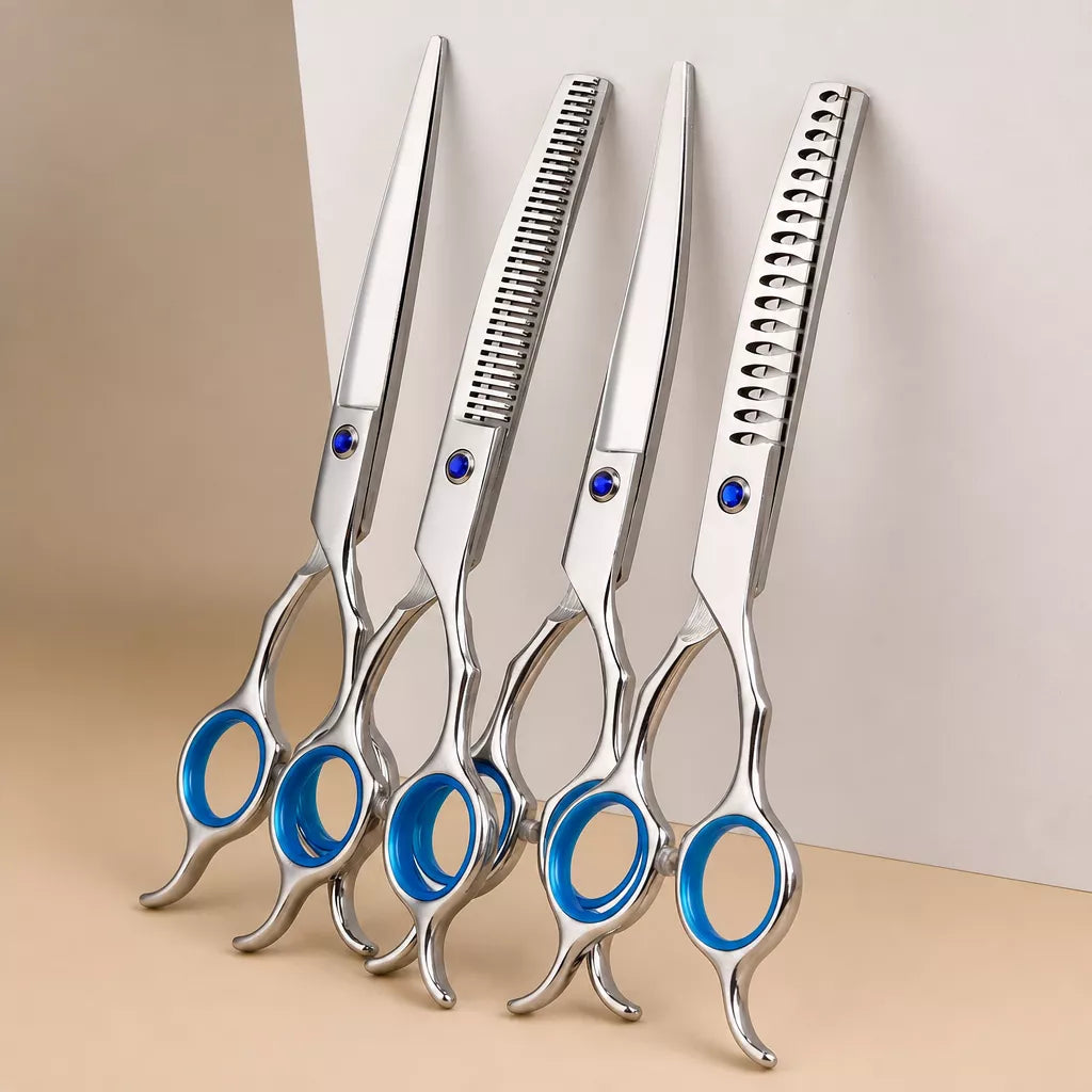 Pet Grooming Shears Set with Storage Case