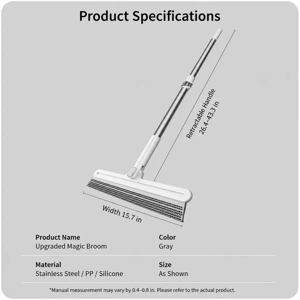 Pet Hair Remover Squeegee Broom