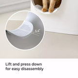 Large Semi-Enclosed Cat Litter Box