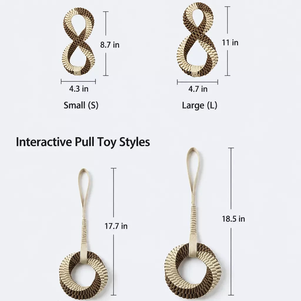 Knotted Polyester Rope Tug Toy for Dogs