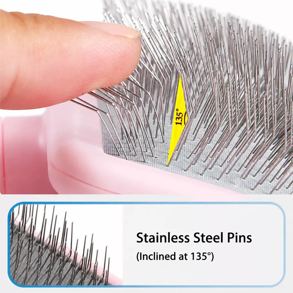 Long-Pin Pet Grooming Comb for Cats, Dogs & Rabbits