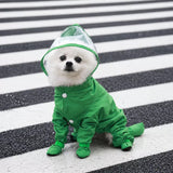 Four-Leg Waterproof Raincoat for Small Dogs