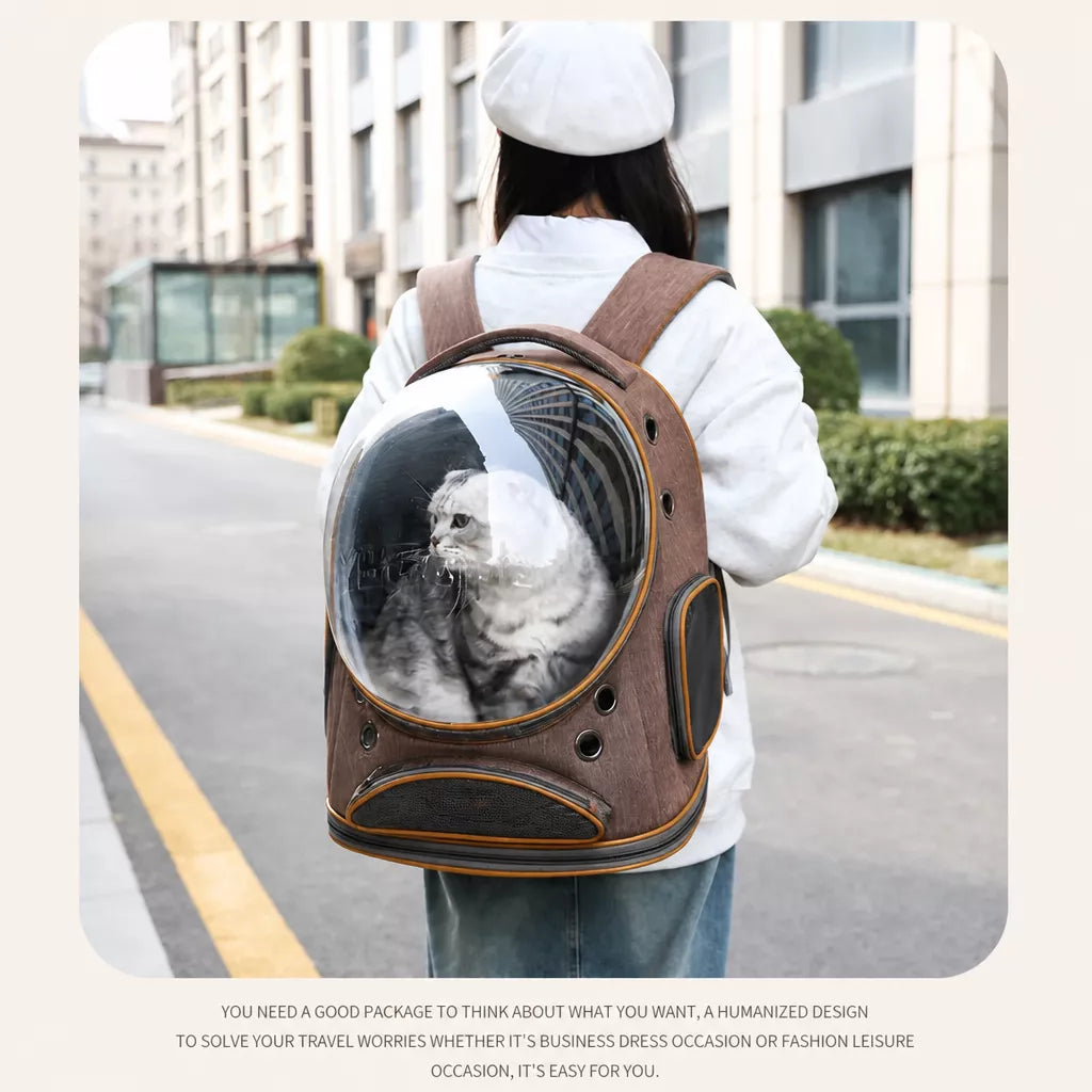 Pet Carrier Backpack with Panoramic Window