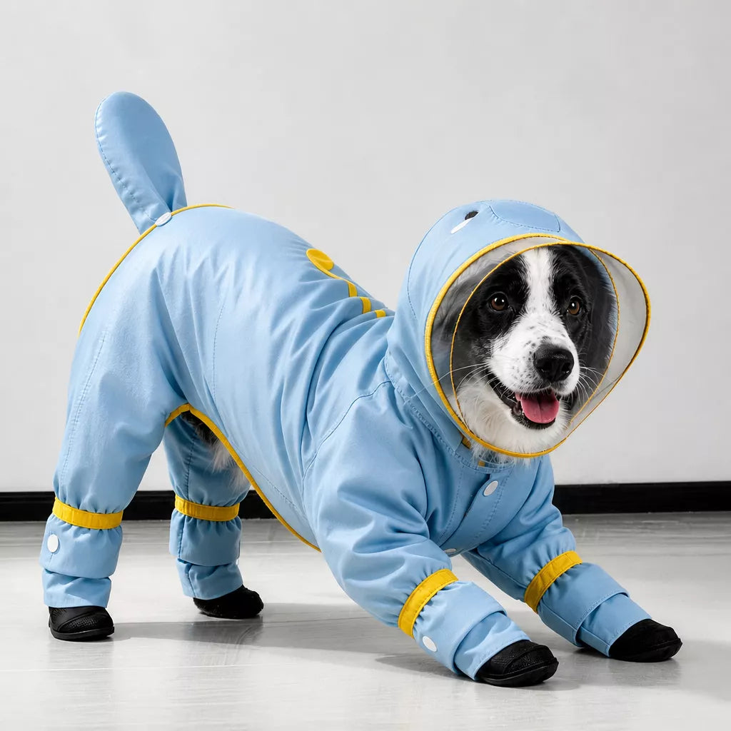 Waterproof Four-Leg Dog Raincoat