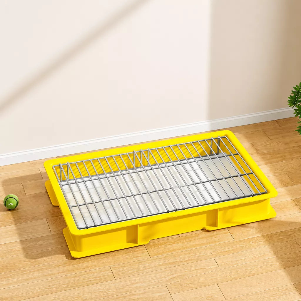 Plastic Dog Potty Tray with Grid Insert