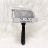 Cushion-Backed Wood-Handle Pin Brush for Cats and Dogs